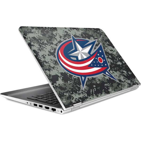 NHL Columbus Blue Jackets Camo HP Pavilion Skin